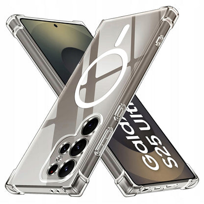 MagSafe-kuori Samsung Galaxy S25 Ultra S938:lle, Techsuit, Iskunkestävä, Läpinäkyvä