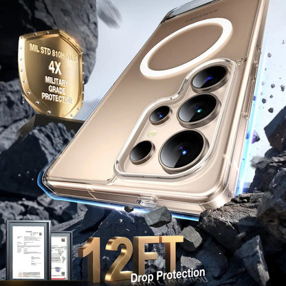 MagSafe Case for Samsung Galaxy S25 Ultra S938, Torras, Pstand, Transparent