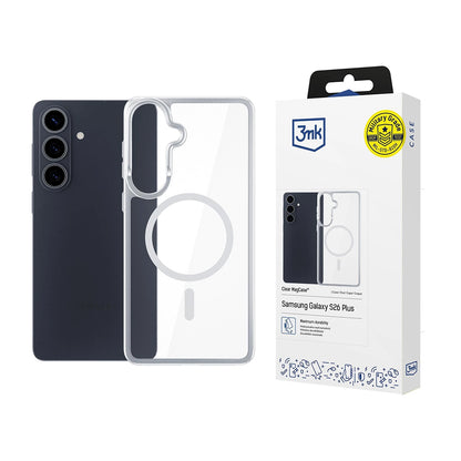 MagSafe-kotelo Samsung Galaxy S26:lle, 3MK, Armor MagCase, Läpinäkyvä