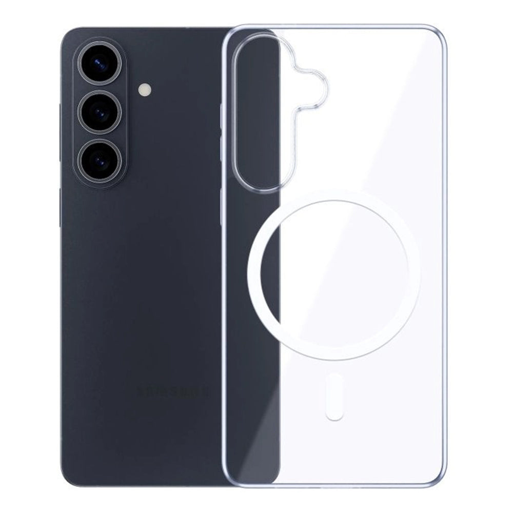 MagSafe-kotelo Samsung Galaxy S26:lle, 3MK, Clear MagCase, Läpinäkyvä