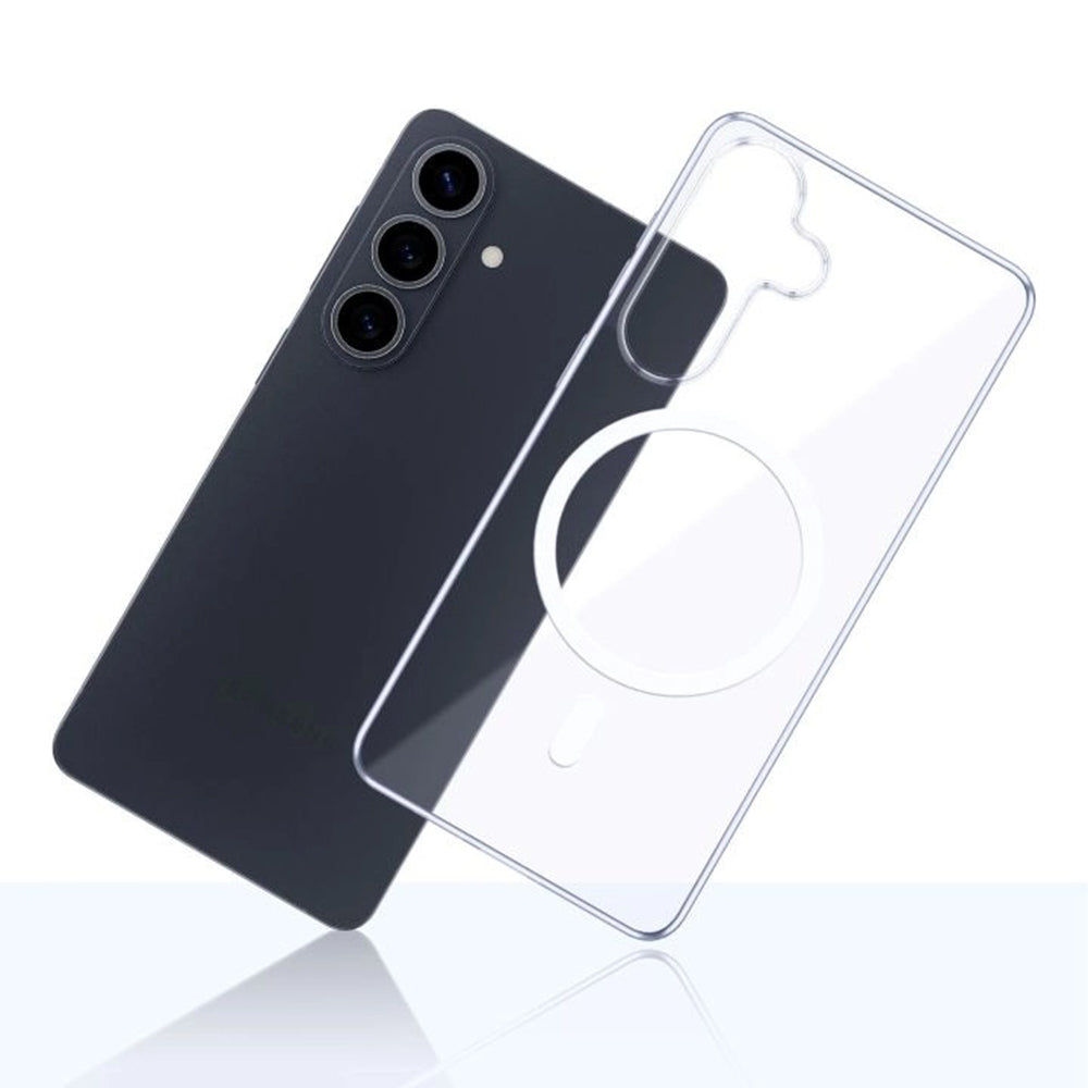 MagSafe-kotelo Samsung Galaxy S26:lle, 3MK, Clear MagCase, Läpinäkyvä