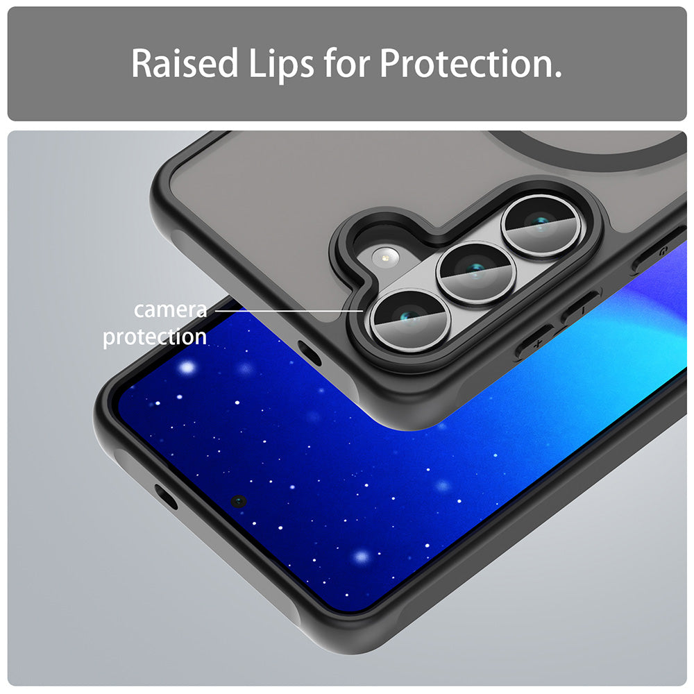 MagSafe-kuori Samsung Galaxy S26 FE:lle, Techsuit, HaloFrost II, Musta