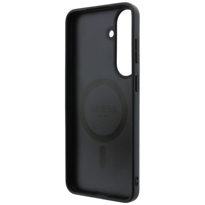MagSafe-kuori Samsung Galaxy S26 FE S741 -puhelimelle, Guess, 4G Embossed Ring Classic Logo, ruskea