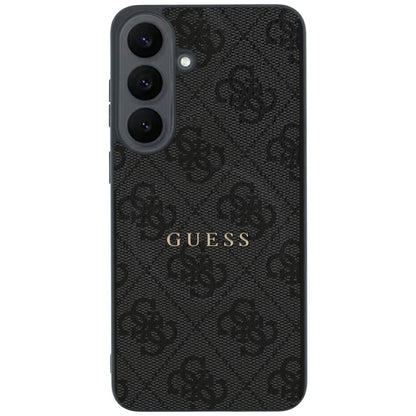 MagSafe-kuori Samsung Galaxy S26 FE S741 -puhelimelle, Guess, 4G Embossed Ring Classic Logo, musta