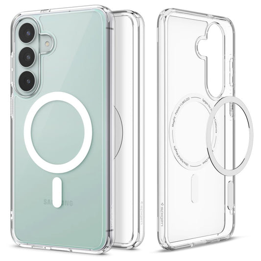 MagSafe-kuori Samsung Galaxy S26 FE S741:lle, Spigen, Ultra Hybrid, Kirkas Valkoinen ACS11636