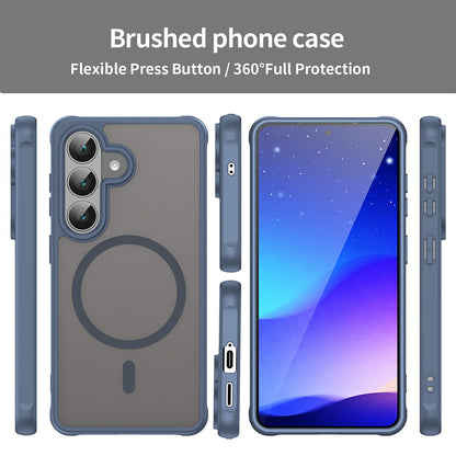 MagSafe Case for Samsung Galaxy S26 FE, Techsuit, HaloFrost II, Navy Blue