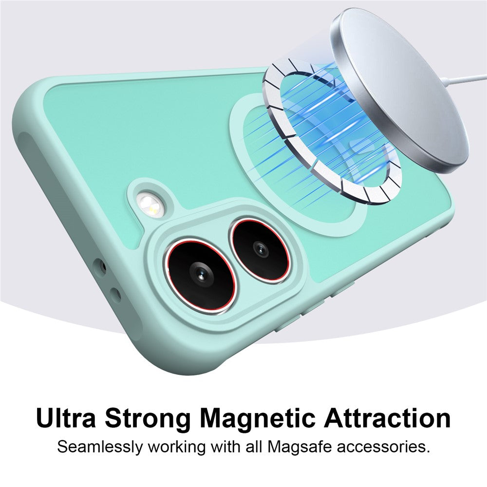 MagSafe-kuori Samsung Galaxy S26 FE S741:lle, Techsuit, HaloFrost II, Vaaleanvihreä