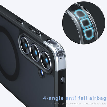 MagSafe-kuori Samsung Galaxy S26 FE:lle, Techsuit, PureFrost, satiinimusta
