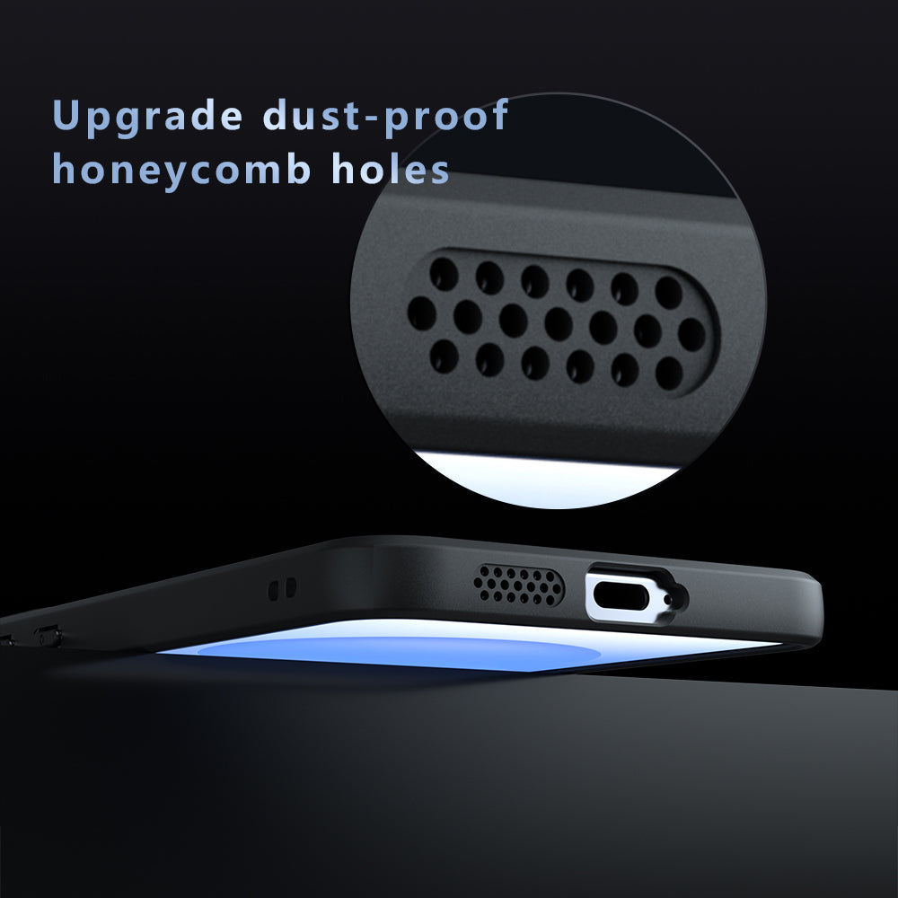 MagSafe-kuori Samsung Galaxy S26 FE:lle, Techsuit, PureFrost, satiinimusta