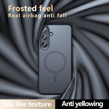 MagSafe-kuori Samsung Galaxy S26 FE:lle, Techsuit, PureFrost, satiinimusta