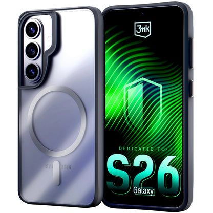 MagSafe Case for Samsung Galaxy S26 Plus, 3MK, Satin Armor, Transparent