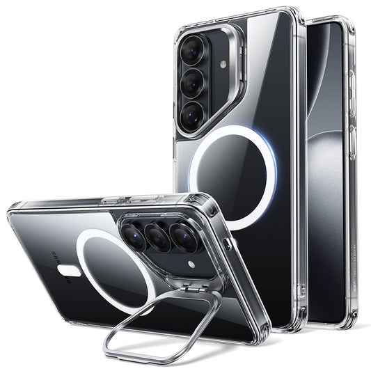 MagSafe-kotelo Samsung Galaxy S26 Plus -puhelimelle, ESR, Classic Hybrid Kickstand, Läpinäkyvä