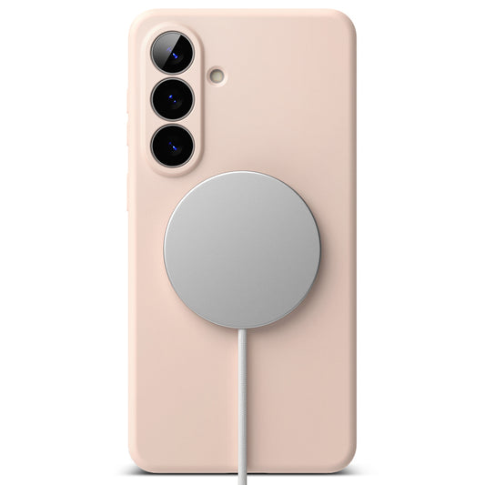 MagSafe-kotelo Samsung Galaxy S26 Plus -puhelimelle, Ringke, Silikoni, Vaaleanpunainen