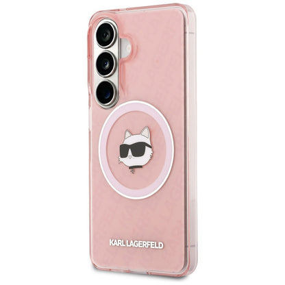 MagSafe-kotelo Samsung Galaxy S26 Plus S947:lle, Karl Lagerfeld, IML Choupette Head on KL Repeated Logo, Pinkki