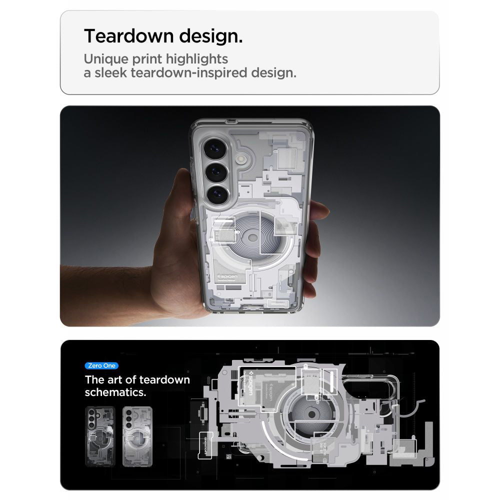 MagSafe-kotelo Samsung Galaxy S26 Plus S947:lle, Spigen, Ultra Hybrid Zero One, Valkoinen ACS10712