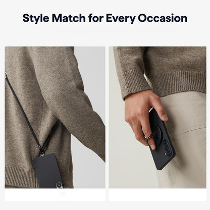 MagSafe-kotelo Samsung Galaxy S26 Plus S947:lle, Techsuit, Aramidikuitu, Musta