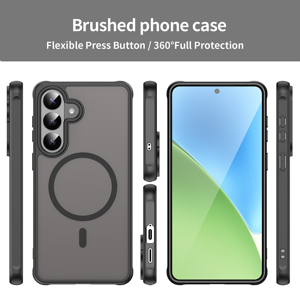 MagSafe Case for Samsung Galaxy S26 Plus, Techsuit, HaloFrost II, Black