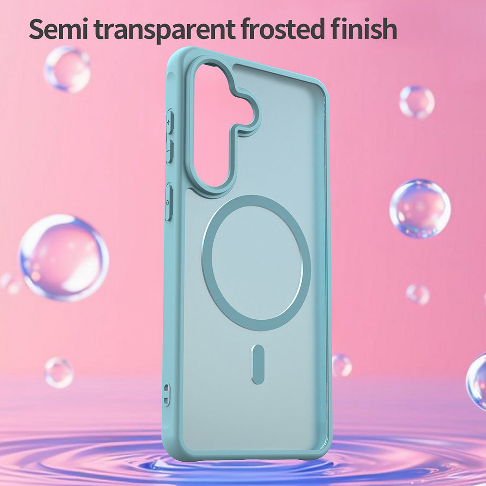 MagSafe-kotelo Samsung Galaxy S26 Plus -puhelimelle, Techsuit, HaloFrost II, Vaaleanvihreä