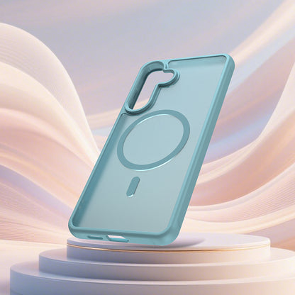 MagSafe-kotelo Samsung Galaxy S26 Plus -puhelimelle, Techsuit, HaloFrost II, Vaaleanvihreä