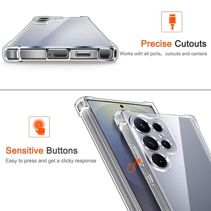 MagSafe-kotelo Samsung Galaxy S26 Plus S947:lle, Techsuit, Iskunkestävä, Läpinäkyvä