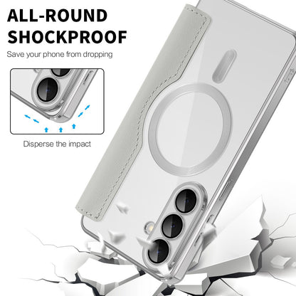 MagSafe-kotelo Samsung Galaxy S26 Plus -puhelimelle, Techsuit, SmartMag Book, Harmaa