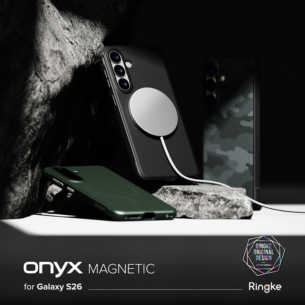 MagSafe-kotelo Samsung Galaxy S26 S942:lle, Ringke, Onyx, Tummanvihreä