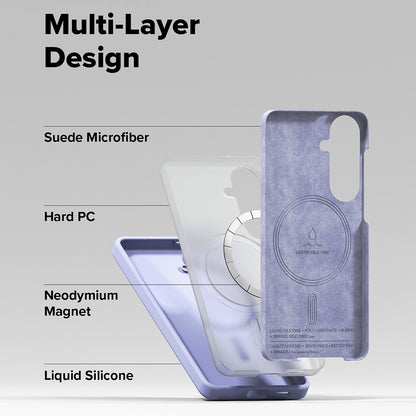 MagSafe-kotelo Samsung Galaxy S26 S942:lle, Ringke, Silikoni, Violetti