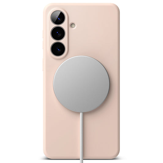 MagSafe-kotelo Samsung Galaxy S26:lle, Ringke, Silikoni, Vaaleanpunainen