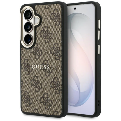 MagSafe Case for Samsung Galaxy S26 S942, Guess, 4G Embossed Ring, Brown