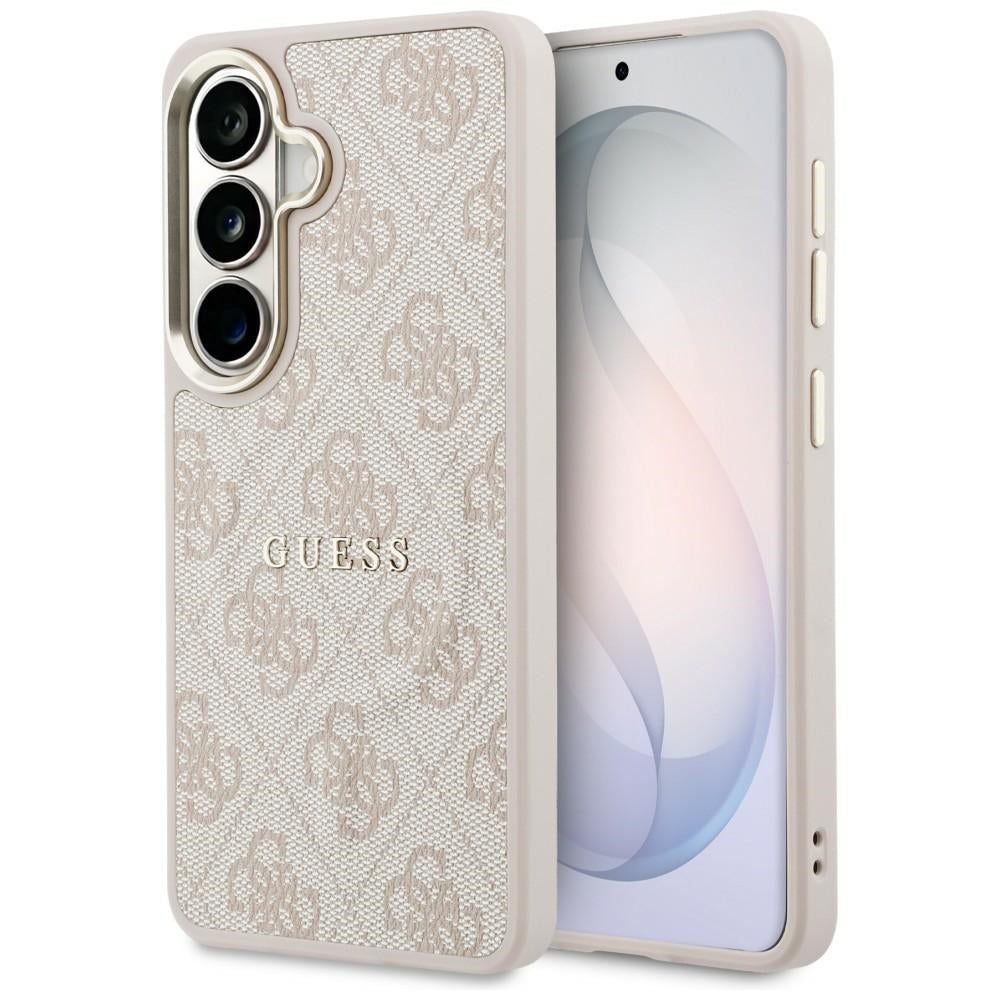 MagSafe Case for Samsung Galaxy S26 S942, Guess, 4G Embossed Ring, Pink