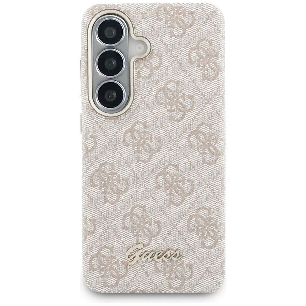 MagSafe-kotelo Samsung Galaxy S26 S942:lle, Guess, 4G Script Logo, Pinkki