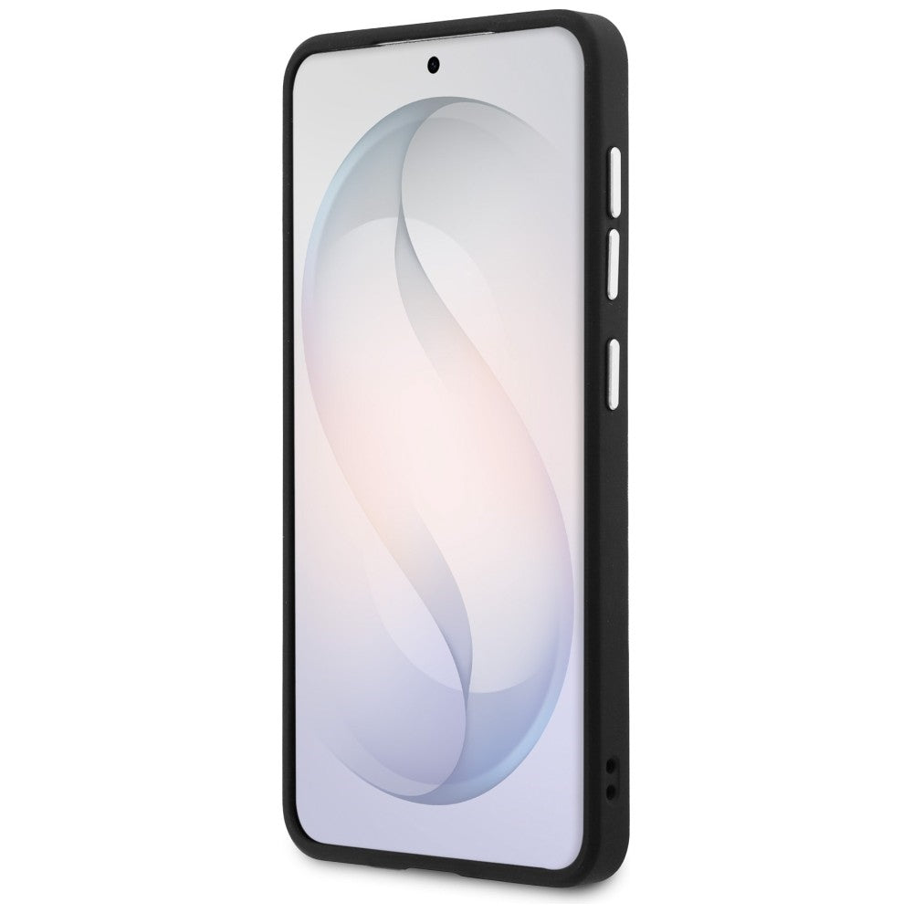 MagSafe Case for Samsung Galaxy S26 S942, Guess, Embossed Ring Triangle Logo, Black