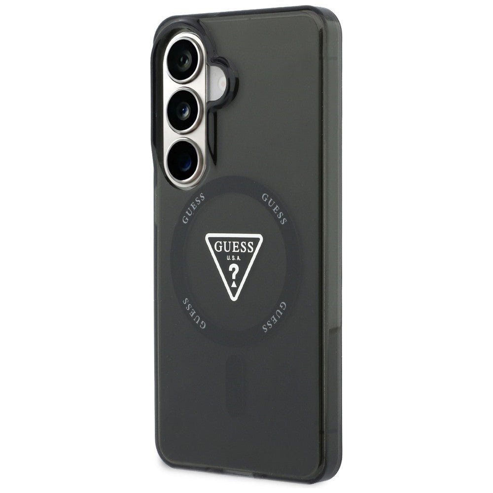 MagSafe-kotelo Samsung Galaxy S26 S942:lle, Guess, IML Gradient Triangle -logo, musta