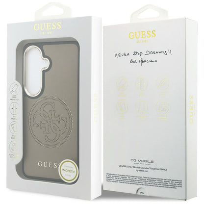 MagSafe-kotelo Samsung Galaxy S26 S942:lle, Guess, Perforated Logo, Ruskea