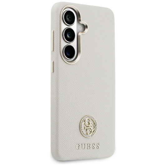 MagSafe-kotelo Samsung Galaxy S26 S942:lle, Guess, Rhinestone Round Logo, Beige