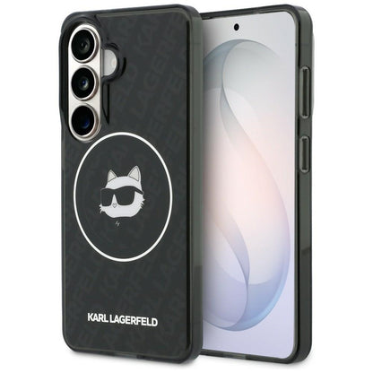 MagSafe-kotelo Samsung Galaxy S26 S942:lle, Karl Lagerfeld, IML Choupette Head on KL Repeated Logo, Musta