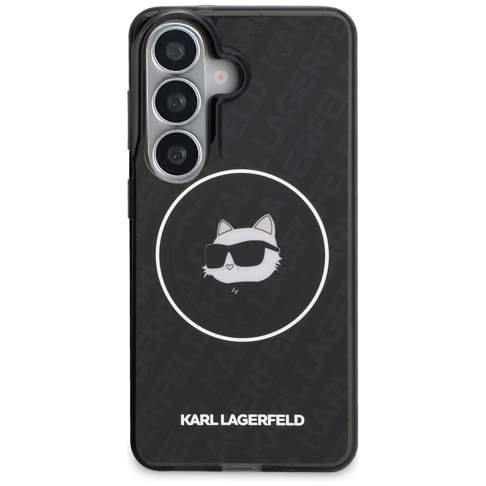 MagSafe-kotelo Samsung Galaxy S26 S942:lle, Karl Lagerfeld, IML Choupette Head on KL Repeated Logo, Musta