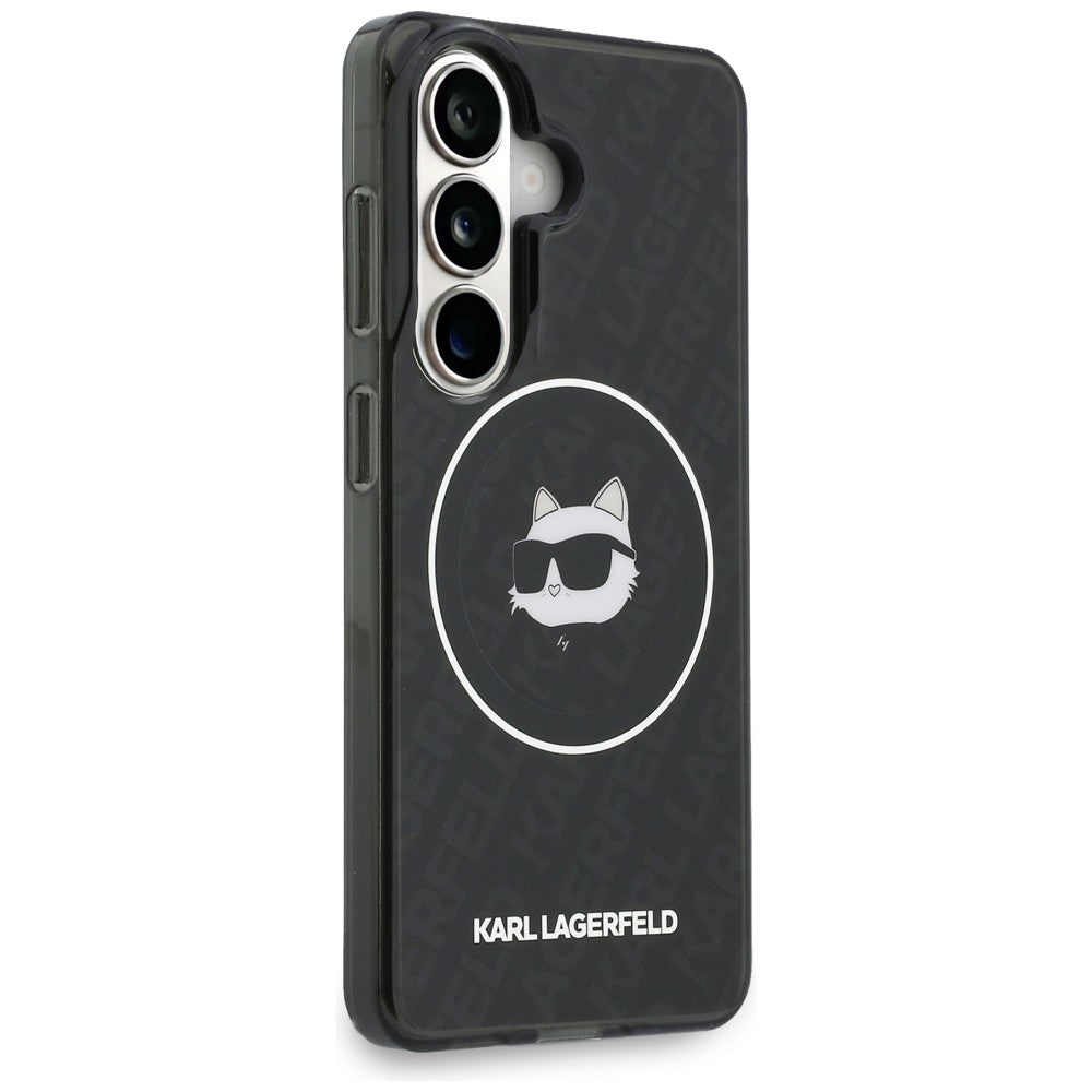 MagSafe-kotelo Samsung Galaxy S26 S942:lle, Karl Lagerfeld, IML Choupette Head on KL Repeated Logo, Musta