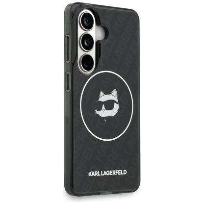 MagSafe-kotelo Samsung Galaxy S26 S942:lle, Karl Lagerfeld, IML Choupette Head on KL Repeated Logo, Musta