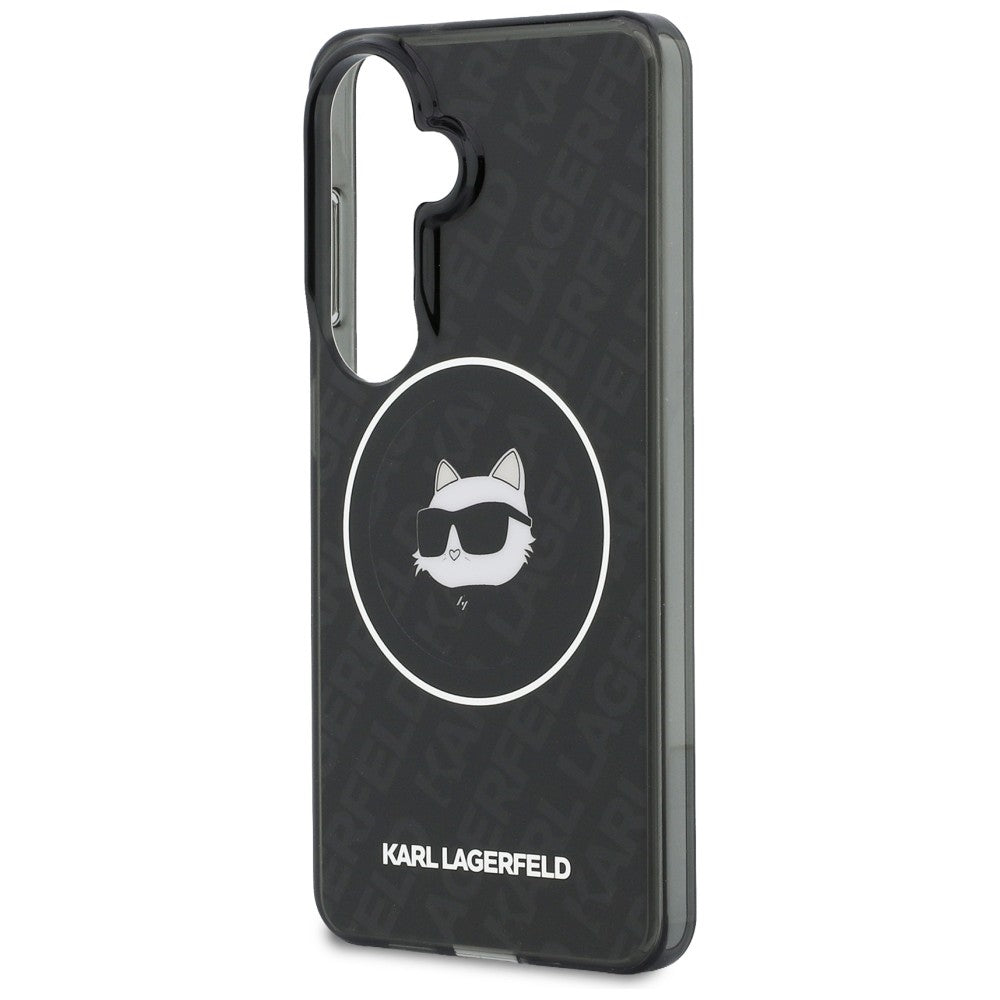 MagSafe-kotelo Samsung Galaxy S26 S942:lle, Karl Lagerfeld, IML Choupette Head on KL Repeated Logo, Musta
