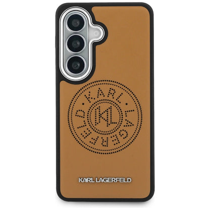 MagSafe Case for Samsung Galaxy S26 S942, Karl Lagerfeld, Karl Round Point Logo, Brown