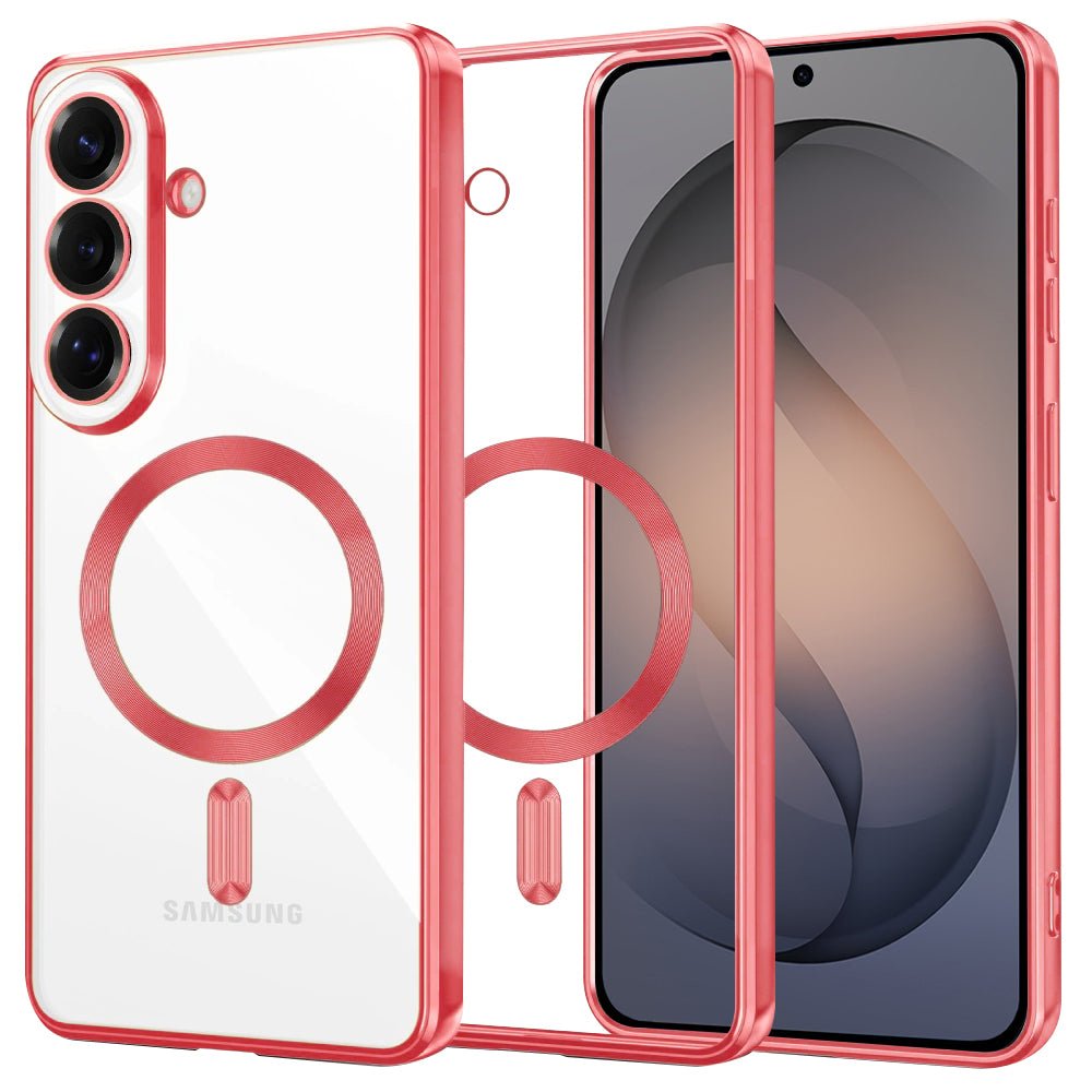 MagSafe-kotelo Samsung Galaxy S26:lle, Techsuit, Luxury Crystal, Punainen