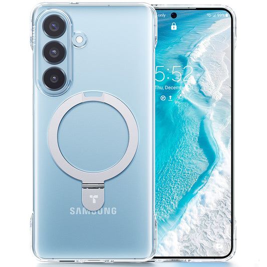 MagSafe Case for Samsung Galaxy S26, Torras, Ostand Slim, Transparent