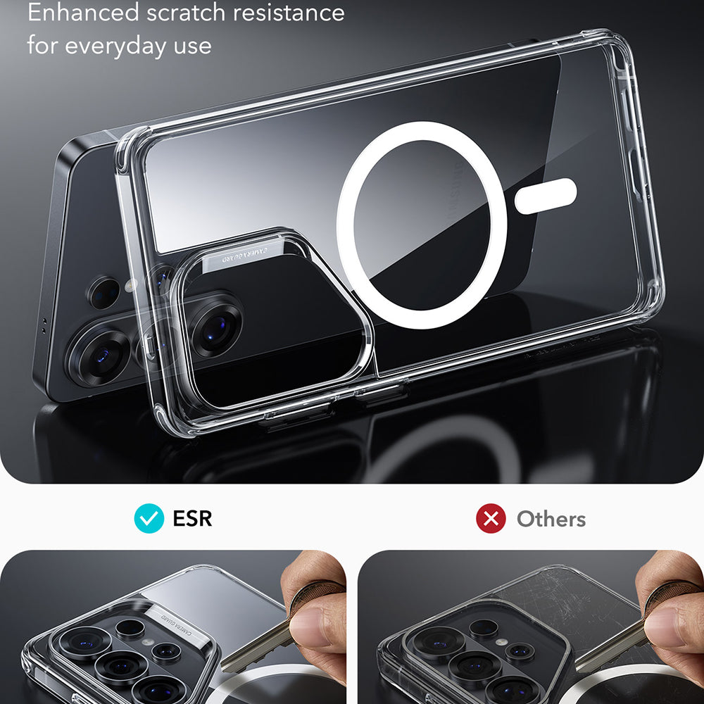 MagSafe-kotelo Samsung Galaxy S26 Ultra, ESR, Classic Hybrid, Läpinäkyvä