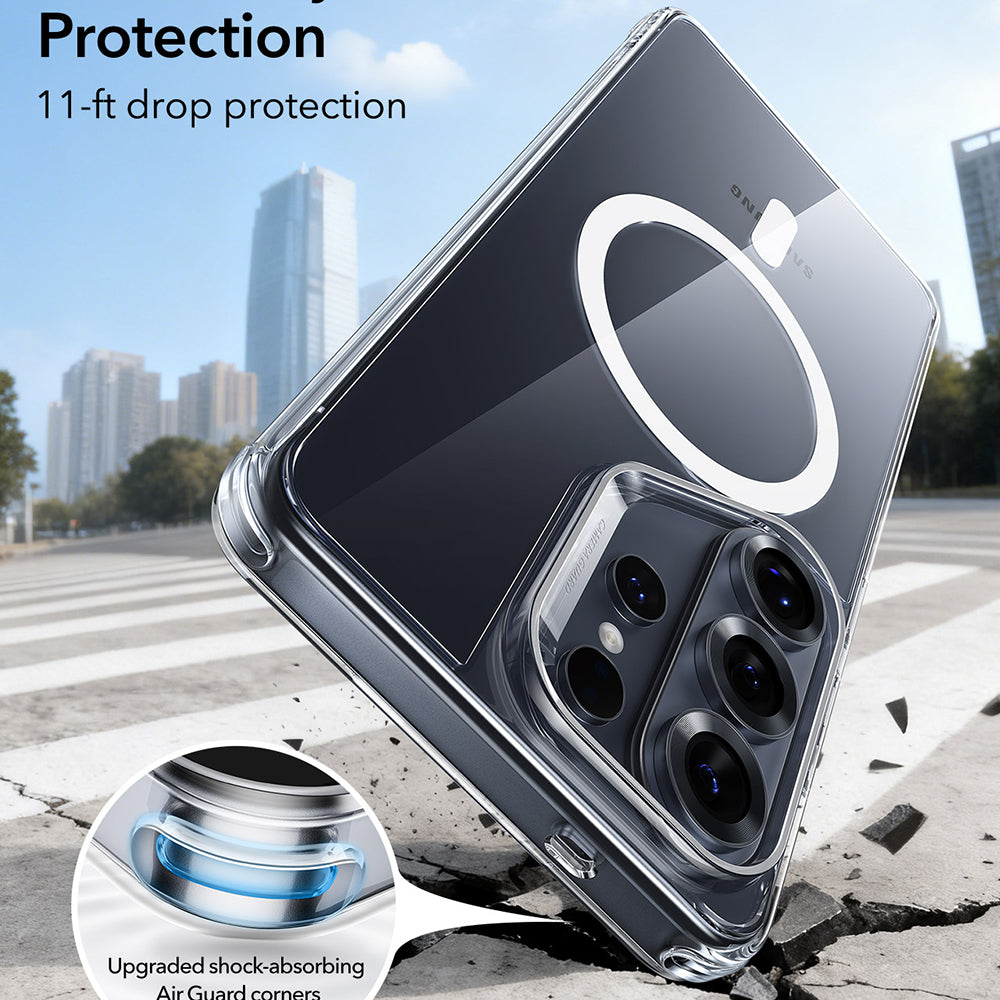 MagSafe-kotelo Samsung Galaxy S26 Ultra, ESR, Classic Hybrid, Läpinäkyvä