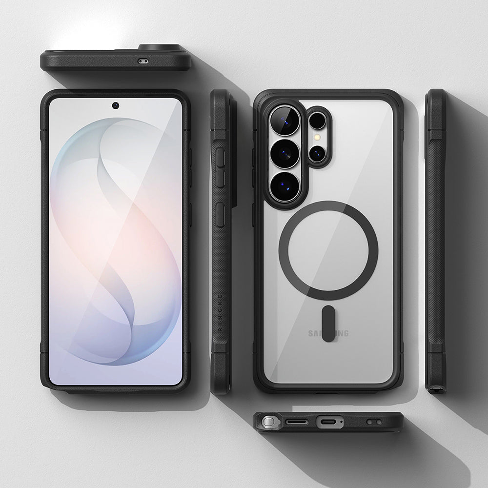 MagSafe-kotelo Samsung Galaxy S26 Ultra, Ringke, Fusion Bold, Musta