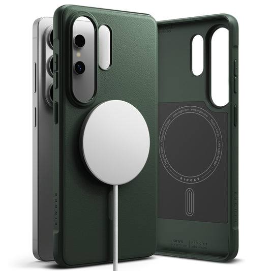 MagSafe-kotelo Samsung Galaxy S26 Ultra, Ringke, Onyx, Tummanvihreä