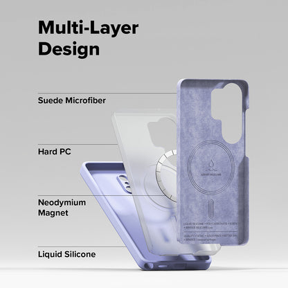 MagSafe Case for Samsung Galaxy S26 Ultra, Ringke, Silicone, Purple