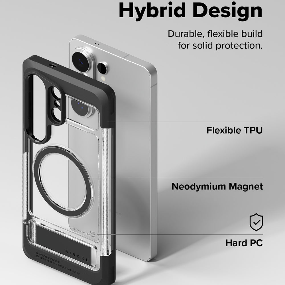 MagSafe-kotelo Samsung Galaxy S26 Ultra S948:lle, Ringke, UX, Läpinäkyvä