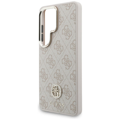 MagSafe Case for Samsung Galaxy S26 Ultra S948, GUESS, 4G Big Rhinestone Triangle Strap, Pink